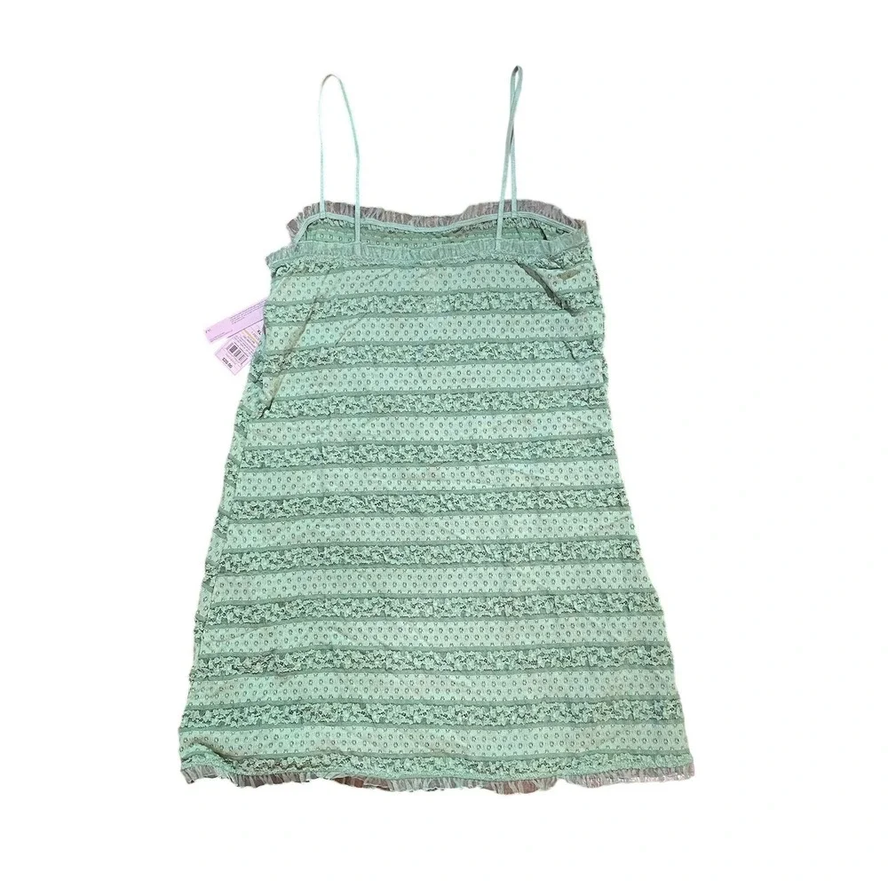 NWT Wild Fable‎ Light Sage Green Lace Nightgown Sexy Sheer Lingerie Chemise XL